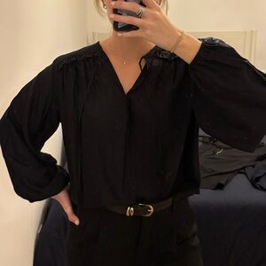 Elegant Black Women's Top